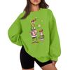 Women's Casual Fashion Long Sleeve Christmas Printed Round Neck Sweatshirt Top