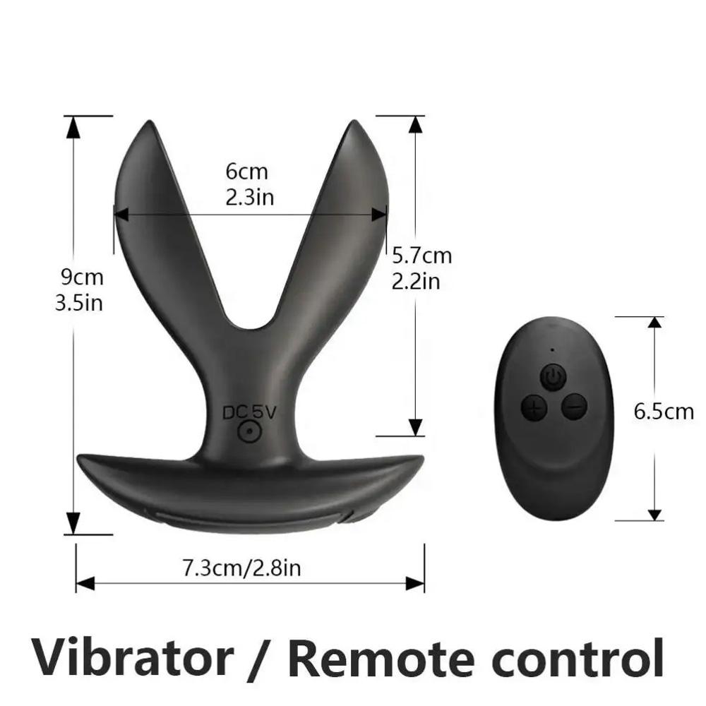 USB Charging Anal Vibrator for Men Women Remote Control Prostate Massager Anal Expander Sex Toy for Couples
