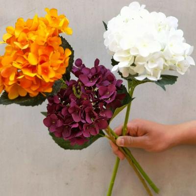 Artificial Hydrangea UV Resistant Fake Silk Flower Home Wedding Party Baby Shower Table Centerpiece Indoor Outdoor Faux Bloom Decoration