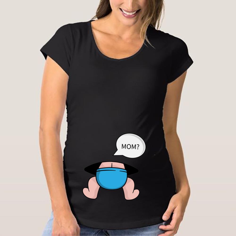 Moederschap T-shirts Voor Unisex Schattig Grappig Grafisch Zwangerschapscadeaus Zomer Casual Mama Zwangerschap Blouses Kleding