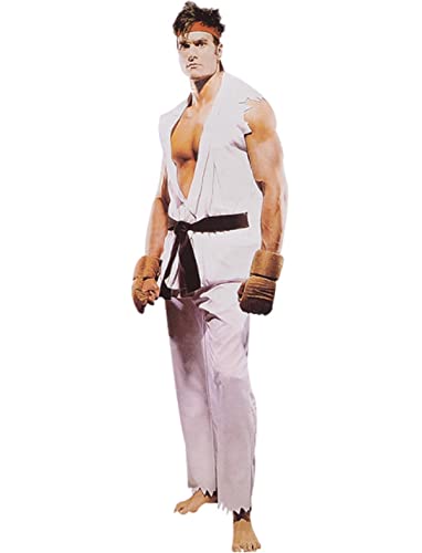 [deaizaka.biz] Karate Cosplay White Fighter Costume Street Fighter Boxing Gi Stage Theater Event Performance