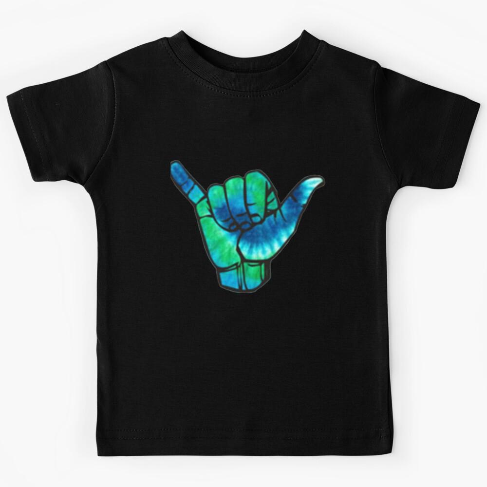 Blue and Green Tie Dye Hang Tide Kids T-Shirt 160