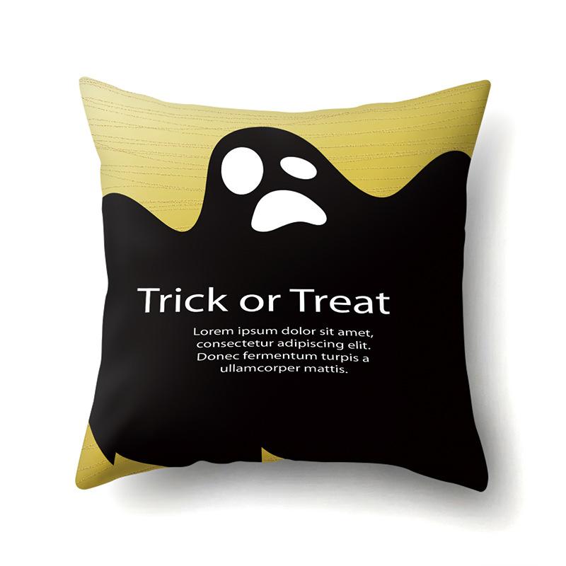Halloween Polyester Pillowcase Car Pumpkin Sofa Cushion Cover Office Home Living Room Pillowcase