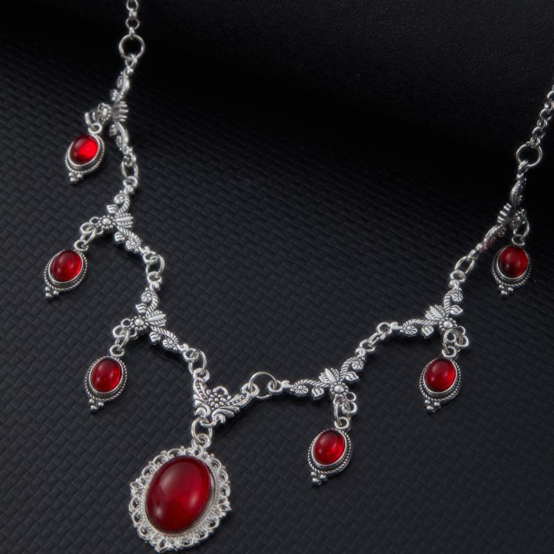 Vampire Cameo Choker, Gothic Jewelry, Victoria, Retro, Butterfly, Blood Drop, Pagan, Witchcraft, Alternative, Necklace for Women