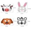Animal Rabbit Cartoon Theme Party Masks Set For Kids Birthday And Photo Props