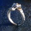 2pcs/set Anime Digital Monster Ring Garurumon Cosplay Adjustable Opening Angel Angewomon Rings Accessories Gifts