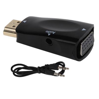 Ses Kablosu ile 1080P HD Multimedya Arayüzü Erkek - VGA Dişi Adaptör Dönüştürücü