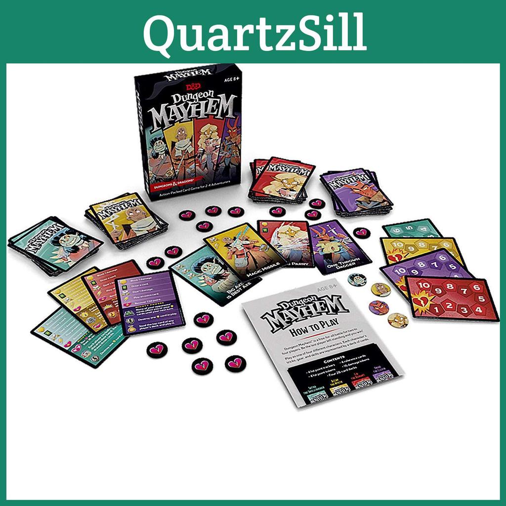 Dungeon Mayhem Card Set With English Rules For Strategy And Group Play