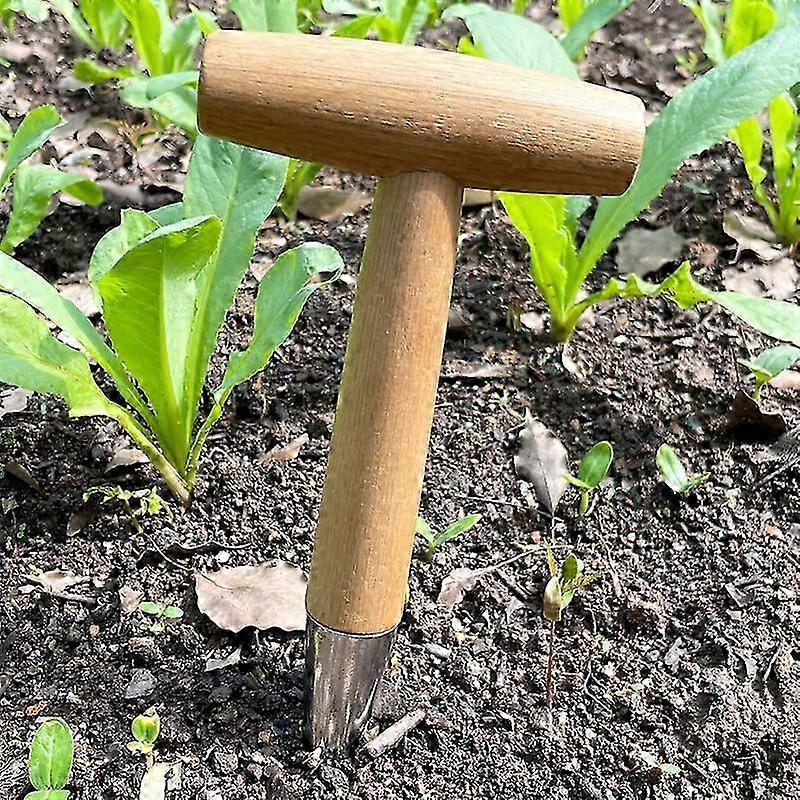 2026 Handpflanzspaten, Edelstahl-Aussaatspaten, Gartenlochstecher Pflanzwerkzeug