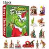 Kreativní Grinch Odpočítávání Vánoce S Okouzlujícími Akrylovými Ozdobami Pro Sváteční Dekoraci