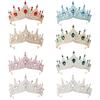 Shining Crystal Crystal Crown Headband Polished Finish Bridal Crown Tiara  Birthday Gift