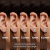 Ty 2.0Ct Moissanite Earrings for Women Lab Grown Diamond Ear Studs Silver Fine Jewelry Gift S925 Silver Earrings
