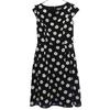 Made In Japan Floral Short Sleeve One Piece Black French Sleeve Women Used