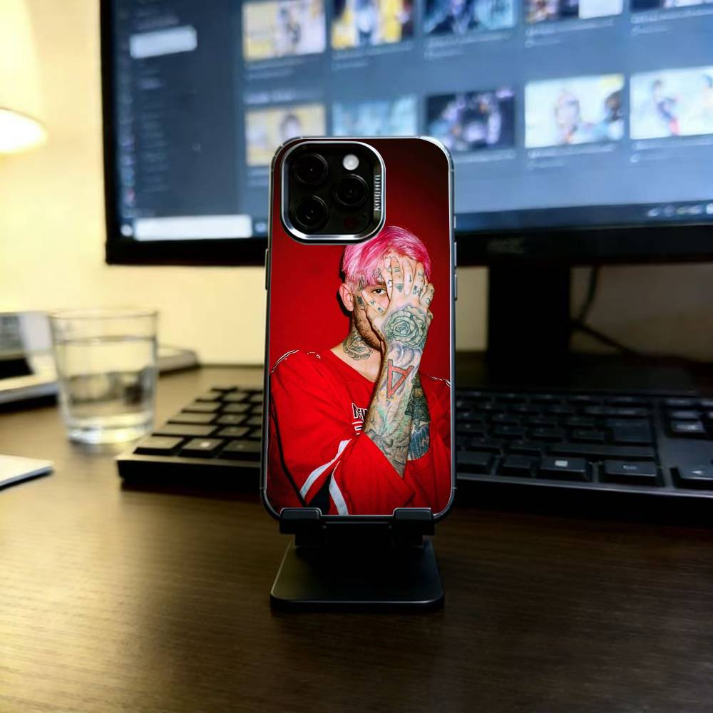 

Lil Peep Hellboy Love Rapper Phone Case For iPhone 17,16,15,14,13,12,11 Plus,Pro Max,XS,Colorful Silver Black Cover iPhone16Se4