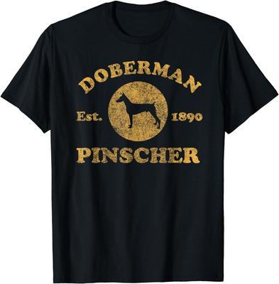 Vintage Doberman Pinscher Est_ 1890 Doberman Pes Dárek Unisex Tričko