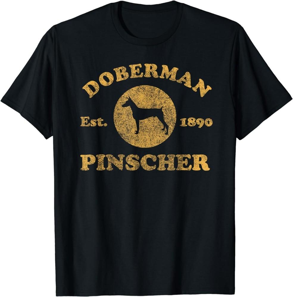 

Vintage Doberman Pinscher Est_ 1890 Doberman Dog Gift Unisex T-Shirt 2XL