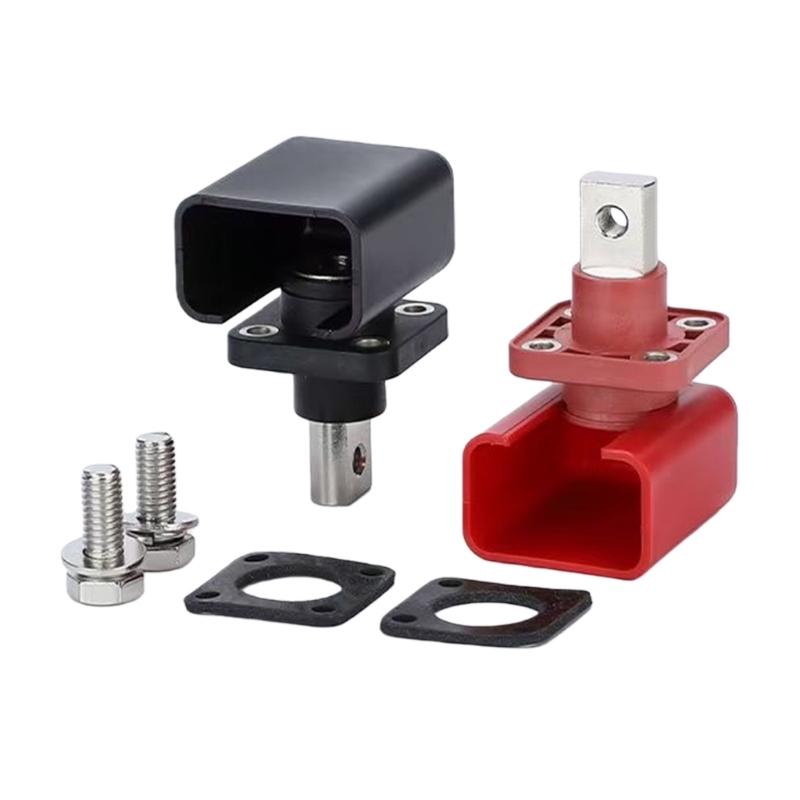 High Current 200A Copper Battery Terminal With Screw Fixing Battery Post Connector for Solar Power & Car Applications 1