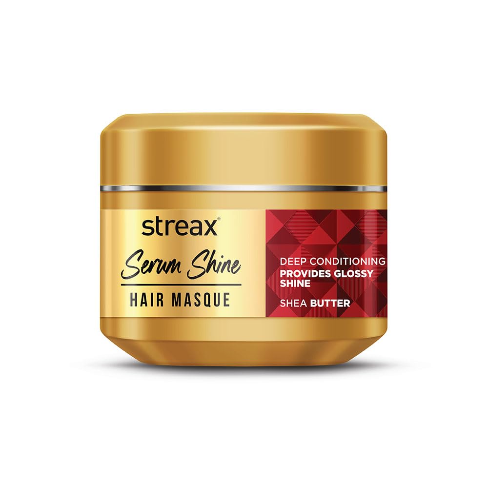 Streax Serum Shine Hair Mask 200gm Pack of 1 Deep Conditioning Treatment for Dry Frizzy Damaged Hair