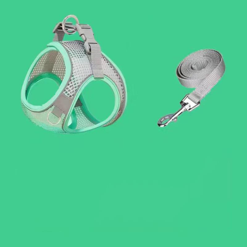 Dog Harness Vest Breathable Puppy Cat Vest  Outdoor Walking Lead Leash Adjustable Pet Harness for Chihuahua Chest Strap Stuff