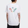Adidas Originals Trefoil Logo Print Sports Crew Neck Short Sleeve T-Shirt Men Tops White H46694
