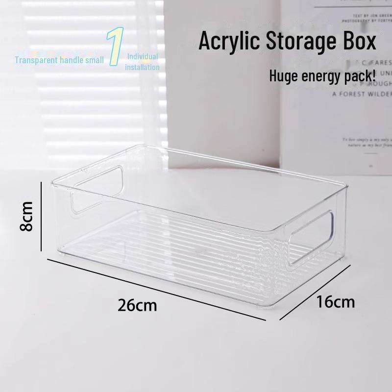 

Прозрачный многоцелевой ящик для хранения косметики, аксессуаров, книг, одежды, игрушек, закусок, кухонных и ванных принадлежностей