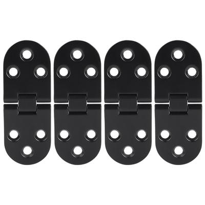 4Pcs Zinc Alloy Black Door Flap Hinge Table Flip Hinge for Cabinet Hardware Accessory