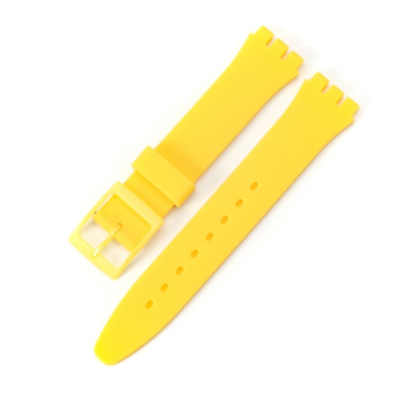 Silicone Sport Unisex Strap Classic Watch Band For Swatch Jelly Skin 19mm 17mm