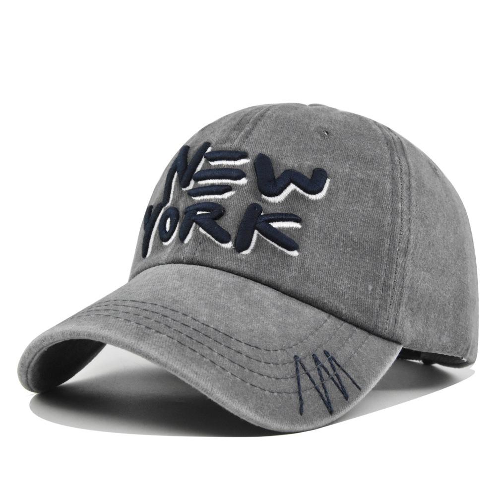 New York Baseball Caps Washed Cotton Hat For Men Women Gorras Snapback Caps Sun Protection Casquette Dad Hat Outdoors Cap