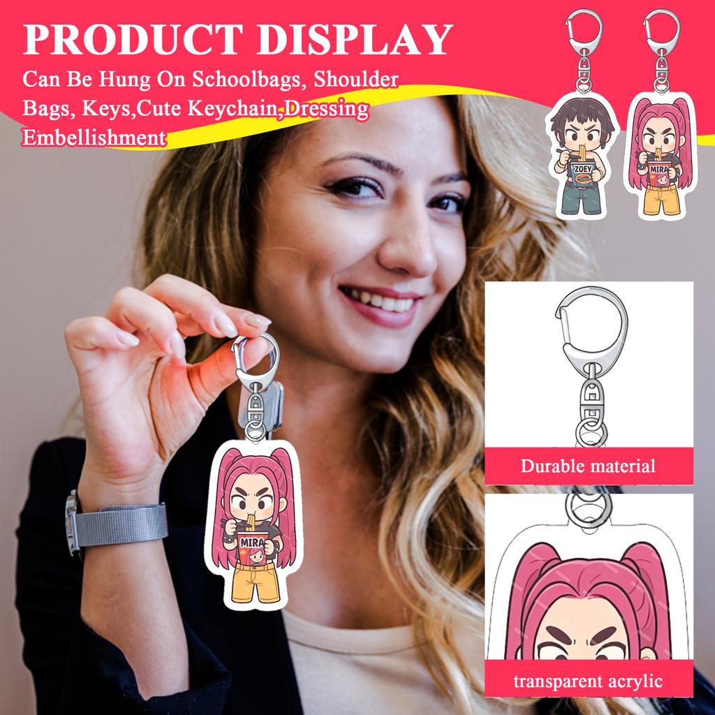 Netflix Korean Anime Peripheral Acrylic Keychain