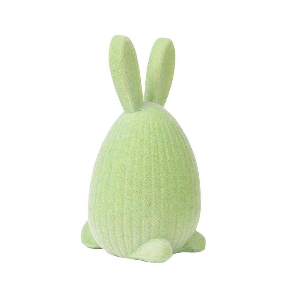Resin Easter Rabbit Figurine Multicolor Cartoon Buuny Statue Creative Easter Egg Rabbit Gift