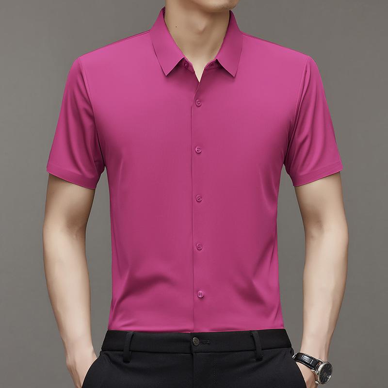 Men's Short Sleeve Shirt Summer Business Casual