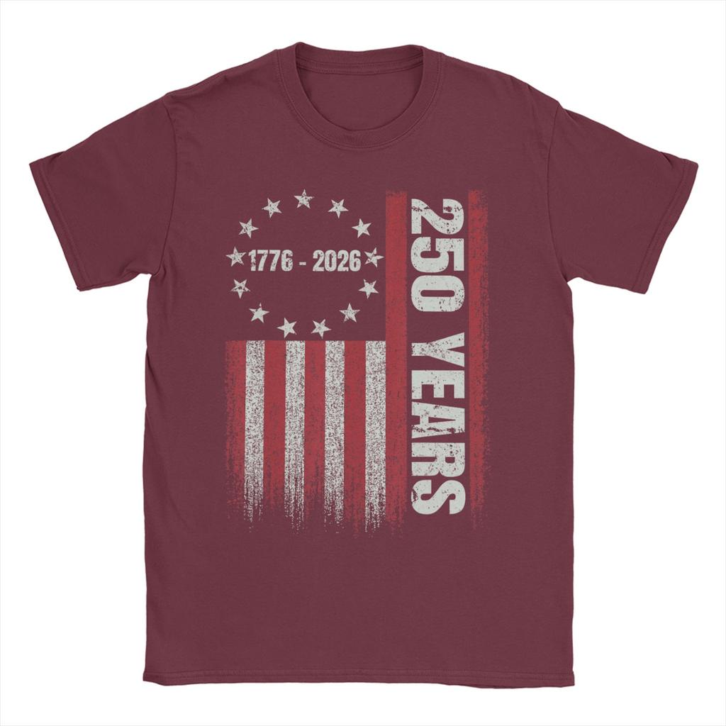 Streetwear T Shirt Summer Anniversary USA Hipster TShirts Cotton Tshirt for Unisex YK Fun Cheap Short Sleeve Clothes