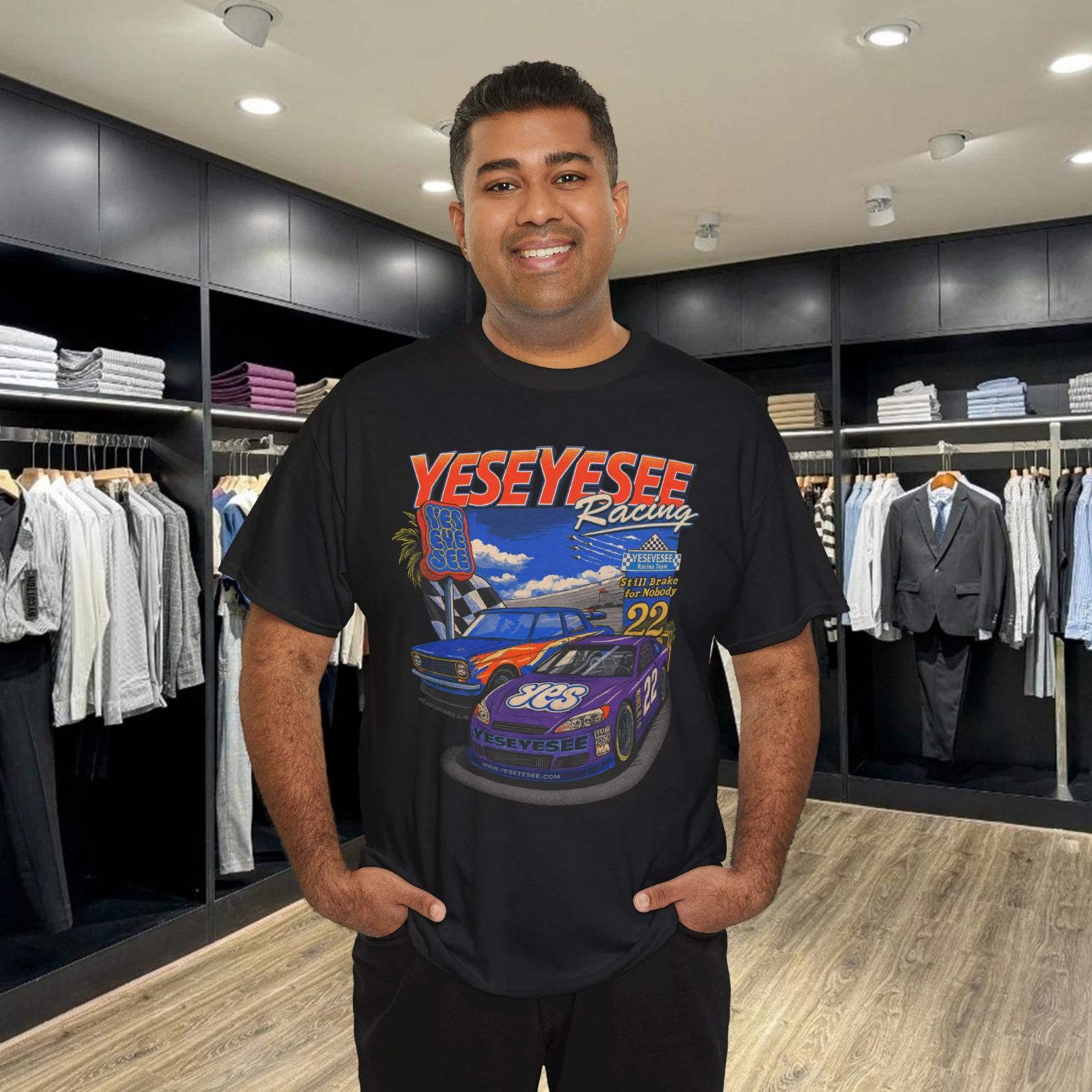 

YESEYESEE Racing Graphic Tee Classic Car & Race Car Retro Style T-Shirt XL