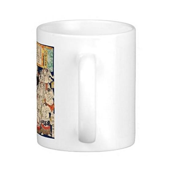 Mug of the second generation Utagawa Nippon Sumo Brave Sekitori Photo Mug the right of Nippon Sumo Brave Sekitori Kuniteru's "Dai Mirror" 2 (Ukiyo-e
