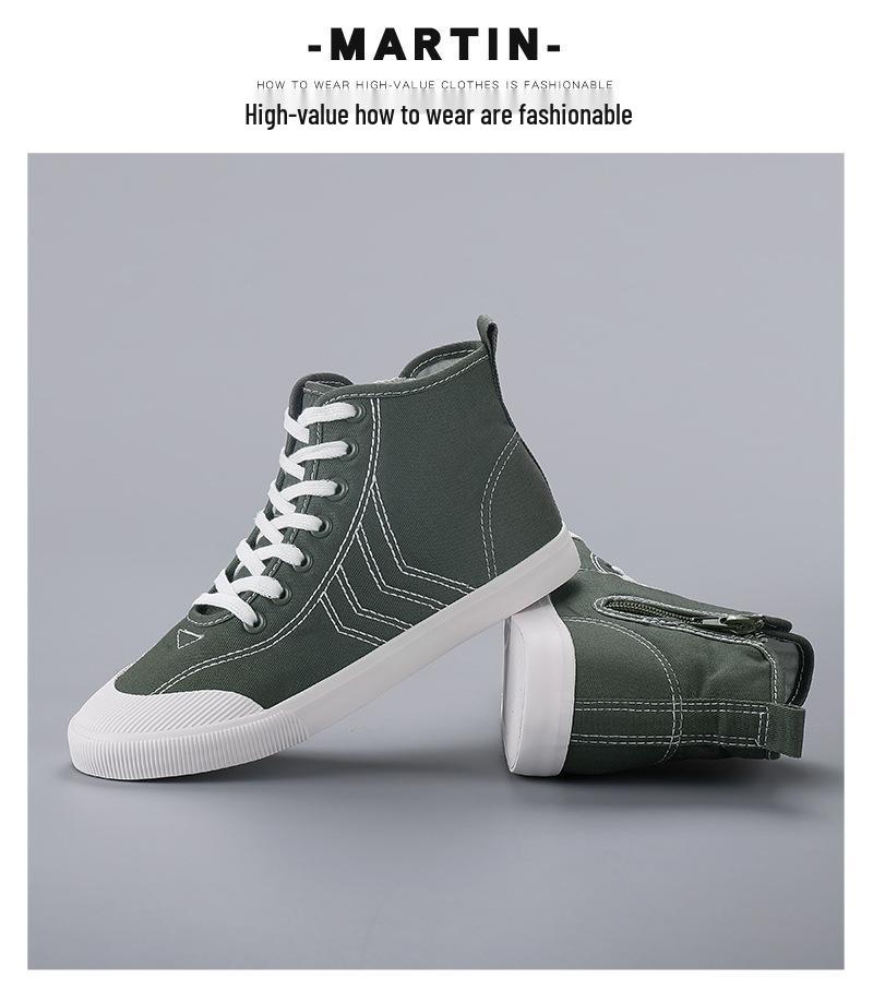 2026 Spring Women's Breathable High-Top Canvas Sneakers – Classic Versatile Casual Shoes
