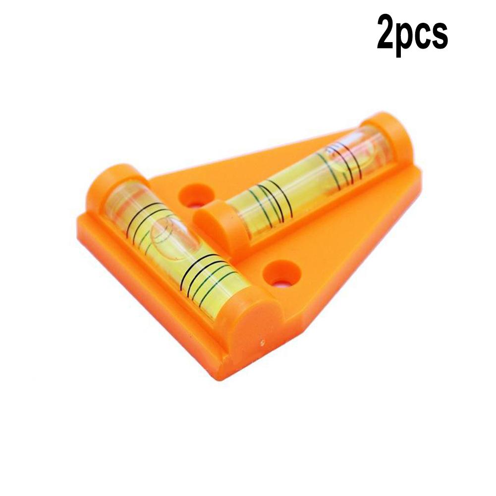 2Pcs Poratable T Shape Spirit-Level Bubble Working Fixing T Type Level Measure Bubble Tool Plastic Measure Instrument