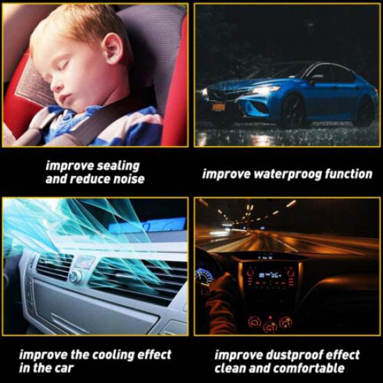 Rubber Seal Trim Prevent Water Leakage Windshield Sunroof Roof Top Window 10FT