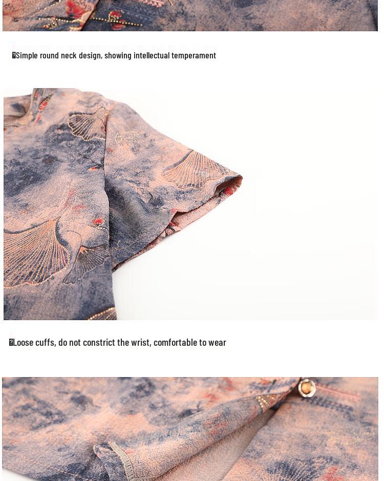 Lässiges Frühling/Sommer Stehkragenhemd für ältere Frauen