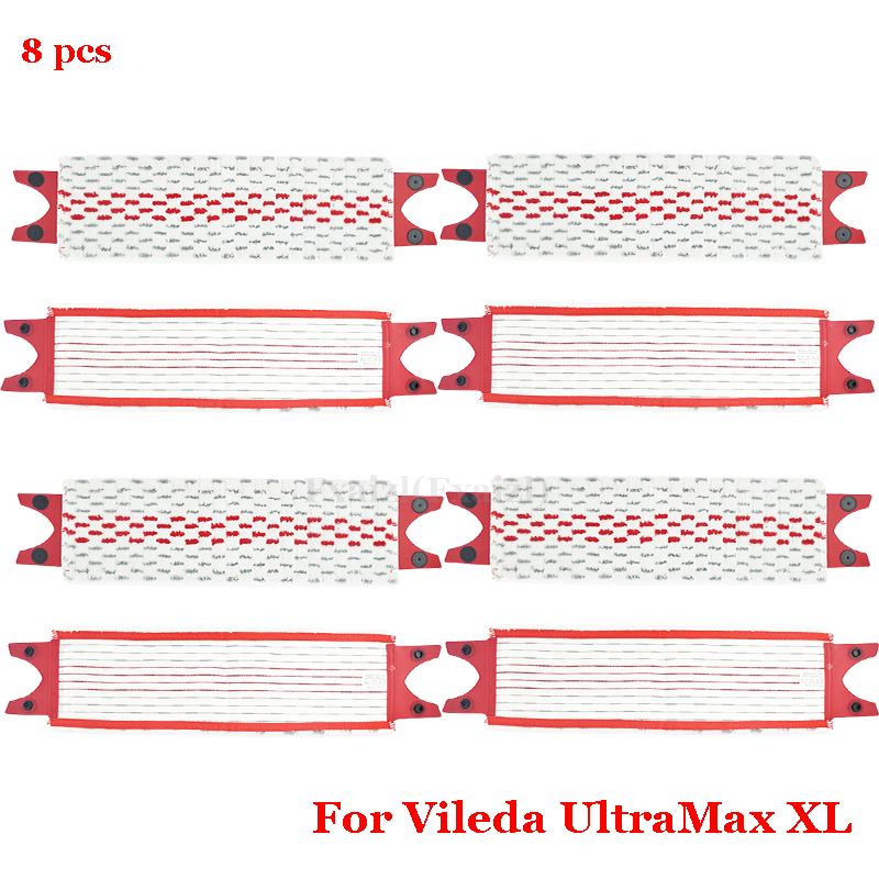 For Vileda UltraMax XL Microfiber Floor Mop Pads Reusable Flat Spin Mop Cloth Replacement Quick Drying Machine Washable Parts