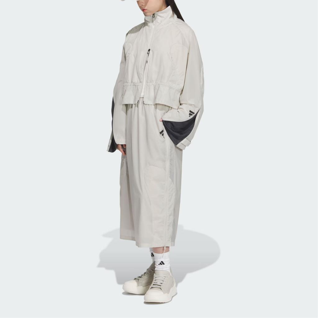 Adidas FOS Series Future Style Woven Jacket Fashion Simple Loose Versatile Stand Collar Jacket Women Jacket Miracle-Bauxite-Brown JM4272