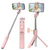 Wireless Selfie Stick Tripod Stand with Detachable Remote for iPhone Mobile Phone Streaming Selfie Stick Phone Tripod Stand