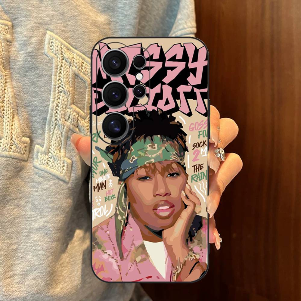 

Rapper Missy E-Elliott Phone Case For Samsung S 24 Fe 25 Ultra Plus 20 Lite 21 30 22 23 24 22 Ultra 5G Fundas Samsung S30 5G