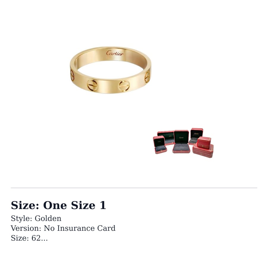 Cartier LIEBE 18K Goldringe Unisex Gold B4085000