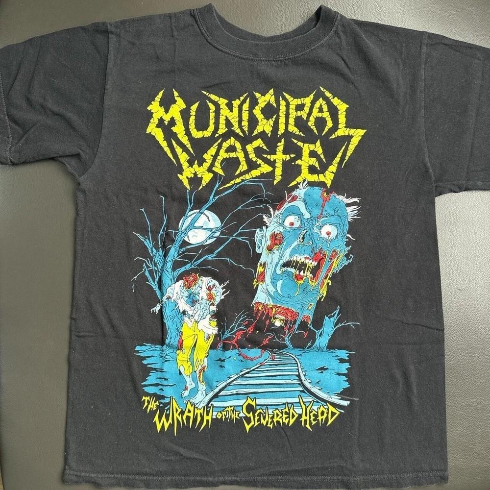 

MUNICIPAL WASTE Wrath of the severed head short sleeve black color shirt Unisex T-Shirt S
