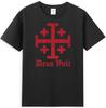 Deus Vult Order of the Holy Sepulchre Jerusalem Cross Retro Gift Men's T-Shirt