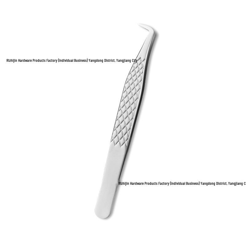 Textured Eyelash Tweezers & High-Quality Curler for Lash Artists - Ideal for Blooming and Grafting False Lashes.