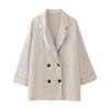 Kaslead New Arrival Women's Fashion Style Ruffled Suit Outwear Casual Pants 4387127 4387027
