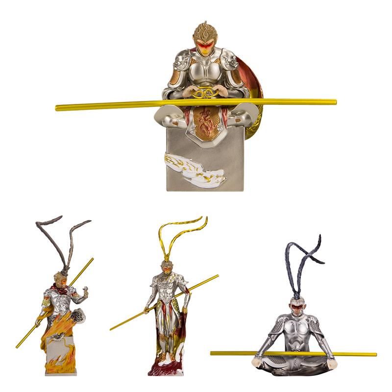 Schwarzer Mythos: Wukong-Statuen für die Wohndekoration: Realistische, moderne Affenstatue, lustige Figur, Dekoration für Zuhause