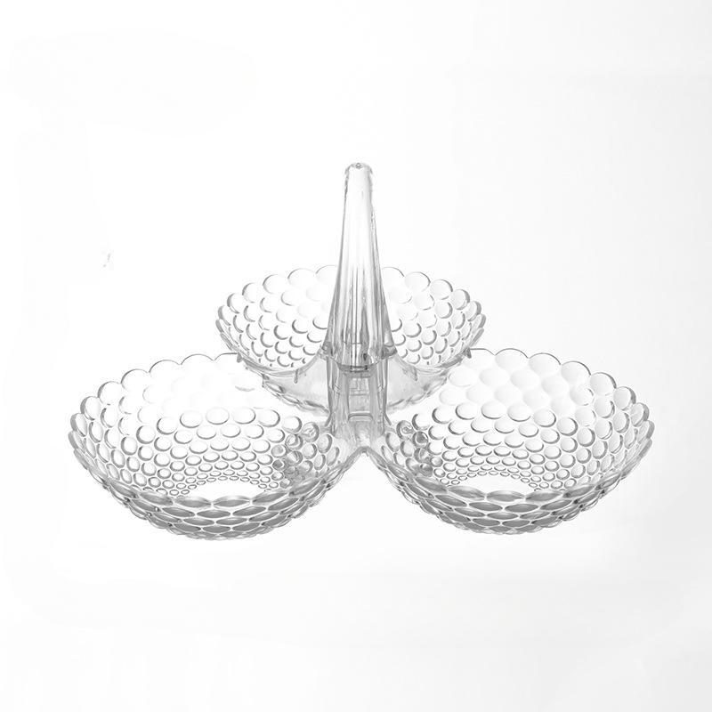 

Кухонная тарелка для конфет и фруктов, европейская пластиковая штабелируемая поднос для сухофруктов, закусок, домашнего декора для свадебного стола, десерта