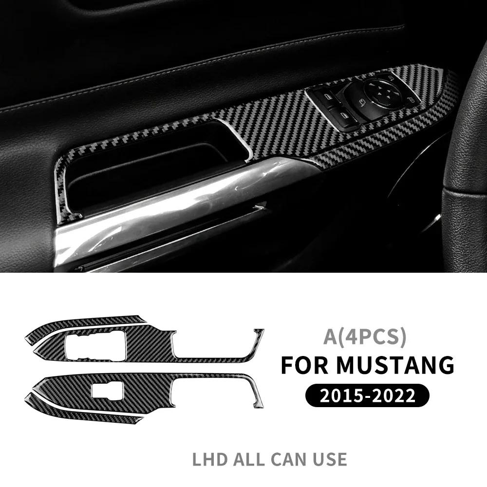 Real Carbon Fiber Dashboard Trim Panel for Ford Mustang 2015-2023 Interior
